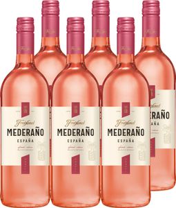 Freixenet Mederaño Rosado, Spanischer Rosewein (6x1,0l) Set - Sonder-Edition - Spanish Rose Wine, Wein, halbtrocken