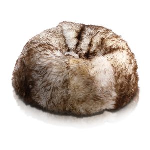 Sessel Sitzsack Beanbag Sitzkissen Premium-Beutel weicher Schafwollbeutel Neuseeland - Gebranntes Weiß