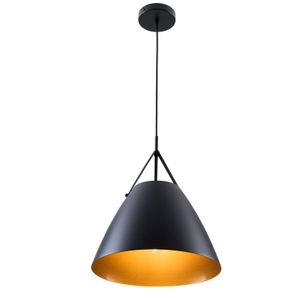 Kronleuchter Schirm Metall moderner Stil E26/E27 (schwarz) für Küche Esszimmer Restaurant Bar