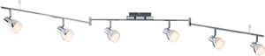 Paulmann LED Deckenlampe Deckenleuchten 6x 4,6W Silber 3000K warmweiß entspricht6x 30W