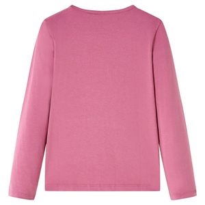 vidaXL Kinder-Langarmshirt Himbeerrosa 140