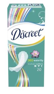 Discreet, Deo Waterlilly Wkładki higieniczne, 20 sztuk