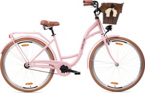 Goetze Style 28 Zoll Damen Citybike, 1-Gang Rücktrittbremse, Tiefeinstieg, Komfortfahrrad mit Korb