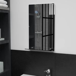 vidaXL Lustro ścienne z półką 30×50 cm szkło hartowane