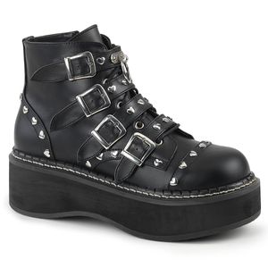 Demonia EMILY-315 Ankle Boots Stiefeletten schwarz, Größe:EU-39 / US-9 / UK-6