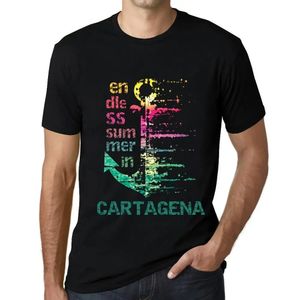 Herren Grafik T-Shirt Endloser Sommer in Cartagena – Endless Summer In Cartagena – Öko-Verantwortlich Vintage Jahrgang Kurzarm Lustige Druck