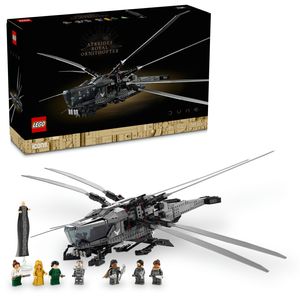 LEGO 10327 Diuna — Atreides Royal Ornithopter, Model do Zbudowania dla Dorosłych Fanów Lotnictwa i Kina, Zawiera 8 Minifigurek, Prezent dla Kinomaniaka na Urodziny dla Mężczyzny, dla Niego i dla Niej