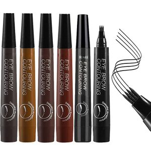 5 Stück Microblading Augenbrauenstift mit Mikro-Gabelspitze Applikator, Augenbrauenstift