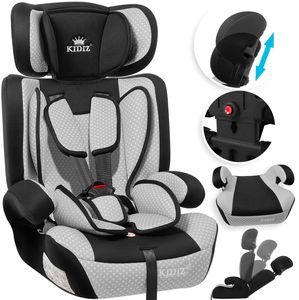 KIDIZ® Autokindersitz Kindersitz Kinderautositz | Autositz Sitzschale | 9 kg - 36 kg 1-12 Jahre | Gruppe 1/2 / 3 | universal | zugelassen nach ECE R44/04 | 6 verschiedenen Farben |, Farbe:Grau KIDIZ® Autokindersitz Kindersitz Kinderautositz | Autositz Sitzschale | 9 kg - 36 kg 1-12 Jahre | Gruppe 1/2 / 3 | universal | zugelassen nach ECE R44/04 | 6 verschiedenen Farben |, Farbe:Grau