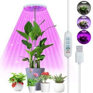 72 LED Pflanzenlampe Vollspektrum 3 Lichtmodi Dimmbar Pflanzenlicht Verstellbar Zimmerpflanzen Wachstumslampe mit Timer