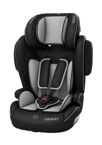 Osann Kindersitz Flux Plus Grey Melange - 9 bis 36 kg (8 Monaten bis 12 Jahren) - Befestigungsart 3-Punkt-Gurt - schwarz , grau