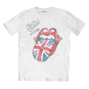 The Rolling Stones - T-Shirt Logo für Herren/Damen Unisex RO1684 (L) (Weiß)