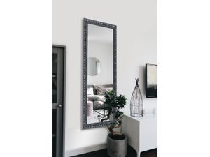 Mirrors & More Tanja Rahmenspiegel Schwarz-Silber - 50 x 150cm