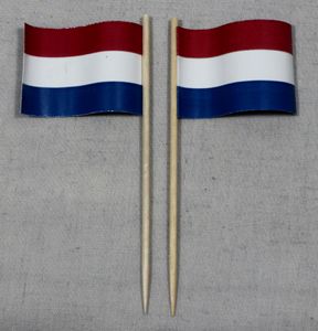 Party-Picker Flagge Niederlande Papierfähnchen in Spitzenqualität 25 Stück Beutel