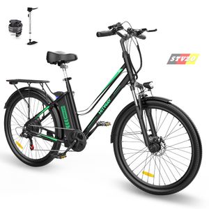 E-Bike 26 Zoll Fahrrad Herren Damen fahrrad Tiefeinsteiger 25km/h Elektrofahrrad mit Rücktrittbremse Hollandrad mit 7-Gang-Getriebe