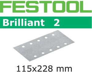 FESTOOL Schleifstreifen Brilliant2 STF 115 x 228mm P180, 100Stk. - AUSLAUF! --> neu Granat