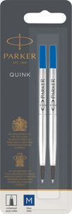 Parker Nachfüllmine für 1950327 Rollerball mit mittlerer Spitze | blau (2er Packung)
