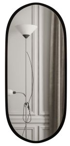 Oval Spiegel BREMA 44x109 cm, wandmontiert, Badezimmer, hängend, Modern Design