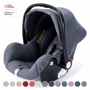 Daliya® Bebesafe Babyschale Gruppe 0+ Autoschale Babyautositz Autositz ( Dunkel Grau )