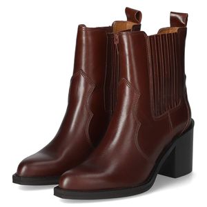 Apple of Eden Damen Chelsea Boots/Westernstiefeletten  FONTANA 11 Braun Glattleder Größe: 39