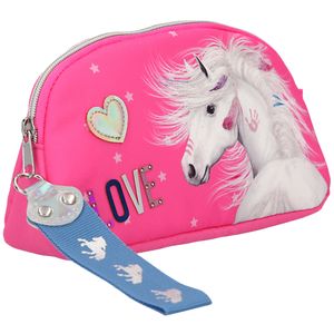 Depesche 10608 Pferd Miss Melody Kosmetiktasche Schlamper Mäppchen pink