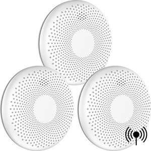 Aroha Link Kombination Rauchmelder und Kohlenmonoxid CO-Melder WLAN - 10 Jahre Batterie - 3 set