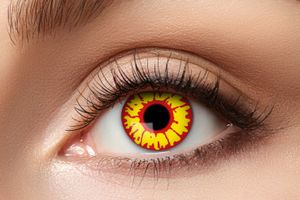 Wochen Kontaktlinsen Motivlinsen rote Varianten Ork