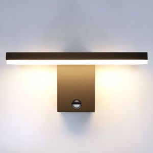 MODERNE LED Außenwandleuchte mit Bewegungsmelder Wandleuchte 10W warmweiß Anthrazit Wandlampe Wandleuchte Außenlampe Lampe 17601