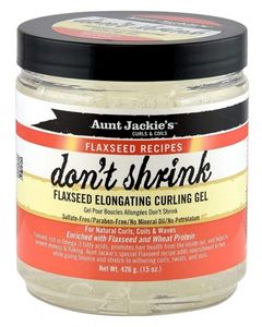 Aunt Jackie's Don't Shrink Flaxseed Elongating Curling Gel 15oz 426ml
