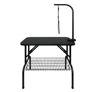 JNGLGO Trimmtisch für hunde - Hundepflegetisch Tierpflegetisch Hundefriseur Tisch mit Höhenverstellbarem Galgen, Badetisch bis 60KG belastbar für Hund und Katze, 80.5 x 46 x 76 cm JNGLGO Trimmtisch für hunde - Hundepflegetisch Tierpflegetisch Hundefriseur Tisch mit Höhenverstellbarem Galgen, Badetisch bis 60KG belastbar für Hund und Katze, 80.5 x 46 x 76 cm