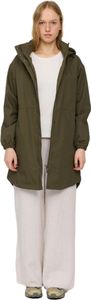 Mazine Natural Rain Parka Organic Baumwolle - Damen Regenjacke, Größe:L, Farbe:olive