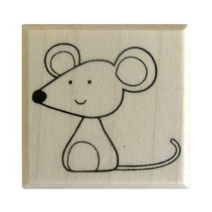 Holzstempel - Maus