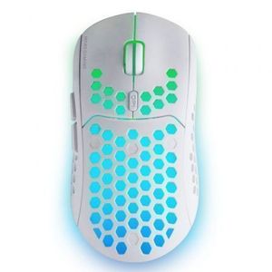 Mars Gaming MMW3W, kabelová herní klávesnice, RGB Flow, ultralehká 79g, 3200DPI, bílá
