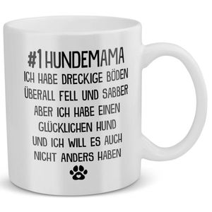 22Feels Beste Hundemama Tasse Hund Frauchen Geschenk Frauen Hundeliebe Welpe Kaffeetasse Haferl Geschenkidee Geburtstag Muttertag Weihnachten