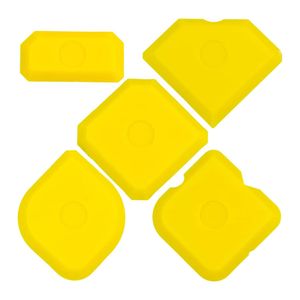 Set 5-Teilig Fugen-Glätter – professioneller Fugen-Spachtel für Silikon, Silikonfugen und Acrylfugen, Abzieher für perfekte Fugen(Gelb)