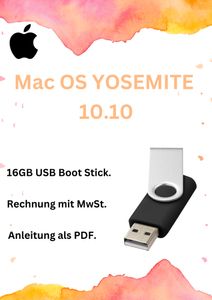 MacOS Yosemite Betriebsystem Boot Software 10.10