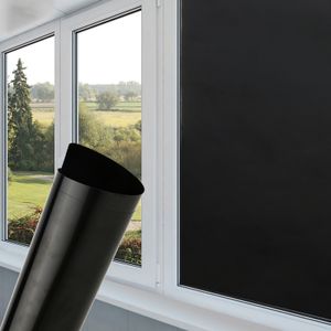 Okenný film Solar Control Film, tepelná izolácia Okenný film Tint Sticker, reflexný film na ochranu súkromia pre domácu kanceláriu, čierny, 60 * 200 cm