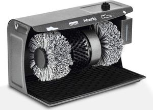 H.Koenig Elektroschuhpolitur, 3 in 1, Polierer, Wachsspender, 120 W, Schwarz U600, Kunststoff, Anthrazitgrau H.Koenig Elektroschuhpolitur, 3 in 1, Polierer, Wachsspender, 120 W, Schwarz U600, Kunststoff, Anthrazitgrau