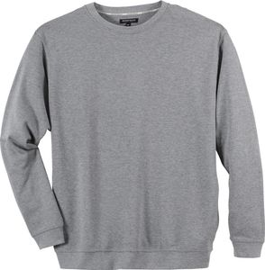 Redfield Sweatshirt hellgrau melange Übergröße, Größe:5XL