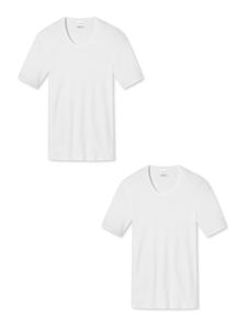 Schiesser unterhemd unterzieh-shirt ärmellos schulterfrei Essentials Feinripp weiss 5
