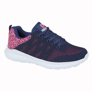Rdek - Damen Sneaker "Aurora" DF2232 (40,5 EU) (Pink/Marineblau)