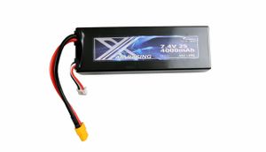 Amewi Zubehör LiPo Akku 2S  7,4V 4000mAh 45C Hardcase XT60