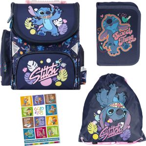 Školský batoh pre chlapcov a dievčatá, 4 kusy - školský batoh pre deti s puzdrom na ceruzky - puzdro na topánky a zošit na domáce úlohy - motív Lilo a Stitch Školský batoh pre chlapcov a dievčatá, 4 kusy - školský batoh pre deti s puzdrom na ceruzky - puzdro na topánky a zošit na domáce úlohy - motív Lilo a Stitch