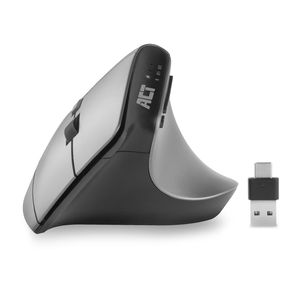 ACT Kabellose ergonomische Maus mit Bluetooth und USB-C/USB-A AC5155