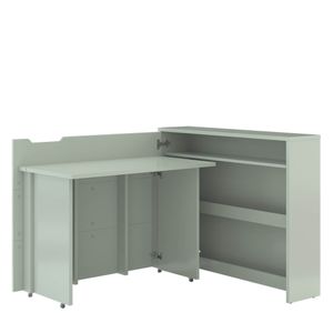 Lenart Schreibtisch WORK CONCEPT Ausklappbar Platzsparend für begrenzten Raum B115 x H93 x 27cm Farbe: Salbei