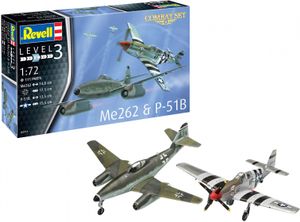 Revell 03711 1:72 Combat Set Messerschmitt Me262 & P-51B Mustang