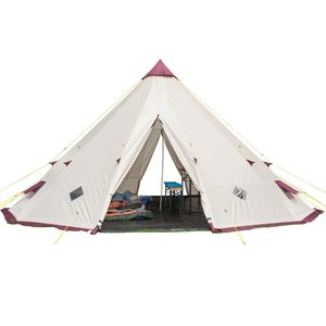 Wigwam Tipi Indianerzelt SKANDIKA Tipii 12 personen teepee Pyramidenzelt mit eingenähtem Boden