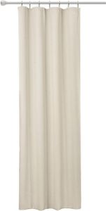 WOLTU Vorhang Gardinen (1 Stück) Blickdicht mit Kräuselband für Schiene, 130g/m² leichter & weicher Verdunklungsvorhang Creme 135x225 cm