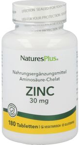 Natures Plus Zinc 30 mg - 180 Tabletten