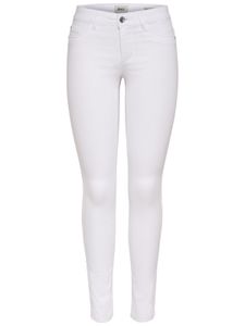 Only Damen Jeans – Skinny Jeans - Stretchjeans mit enganliegender Paßform - onlUltimate King Reg. Skinny weiß, Farbe:Weiß, Größe:M/34
